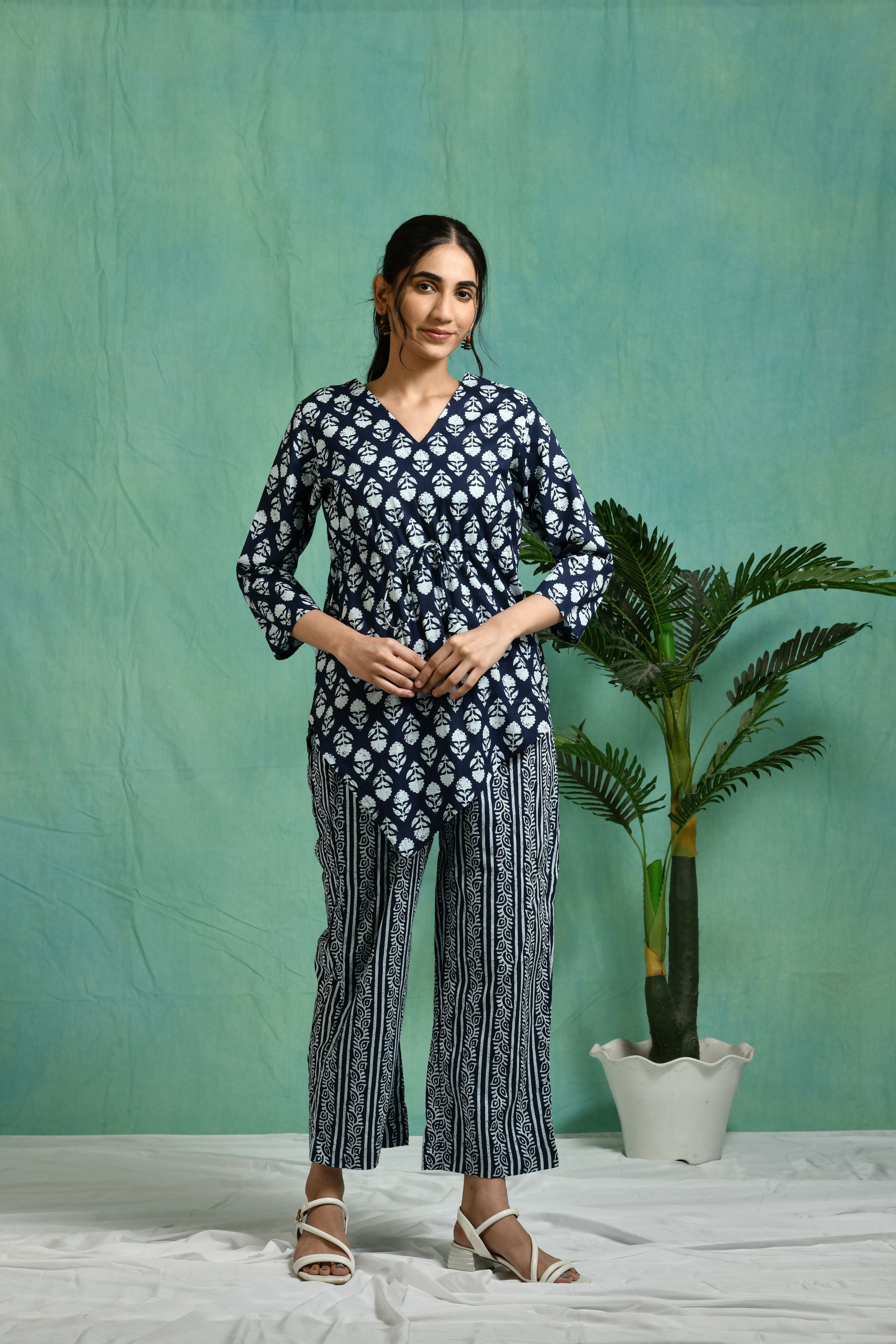 Printed cotton co-ord set