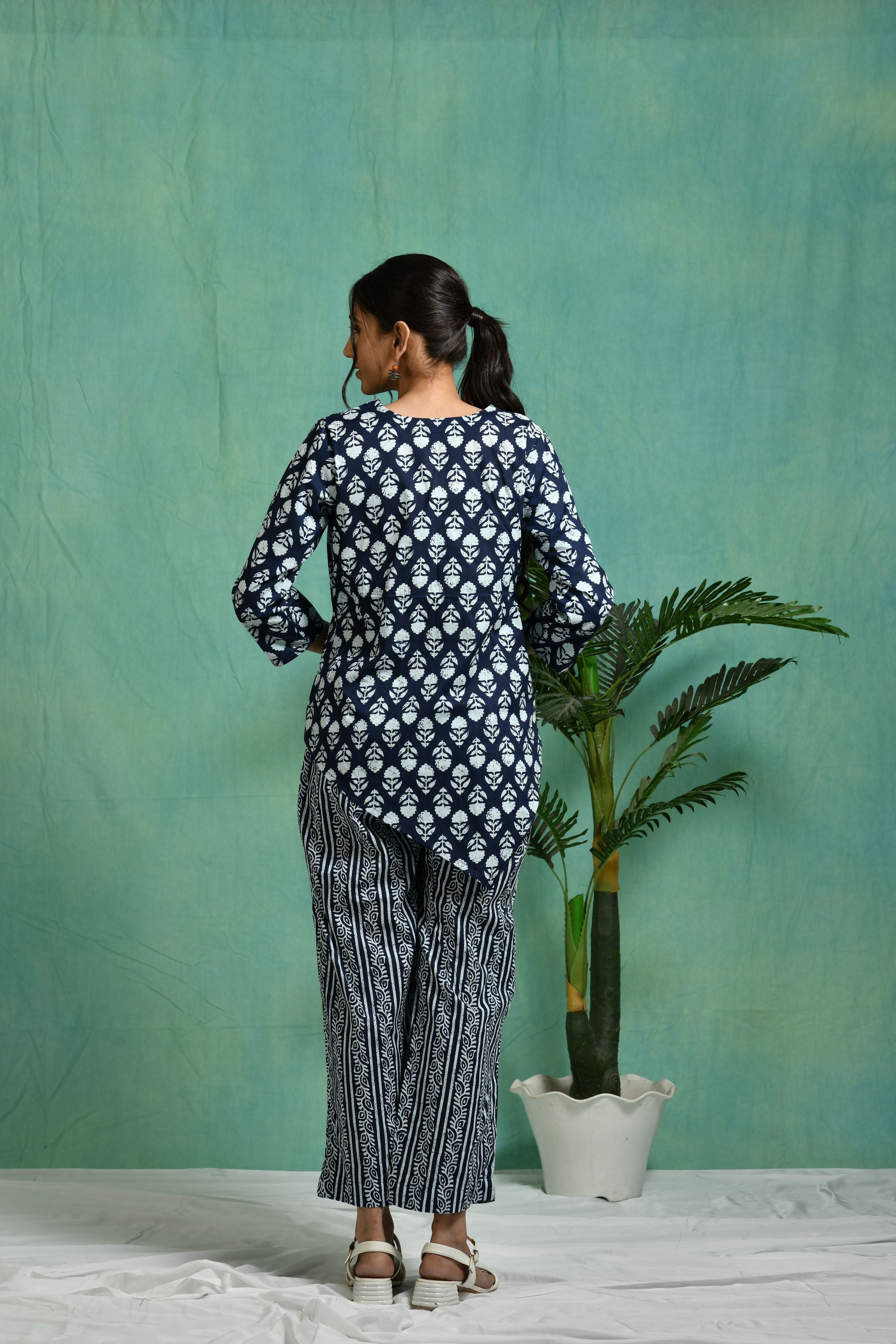 Printed cotton co-ord set