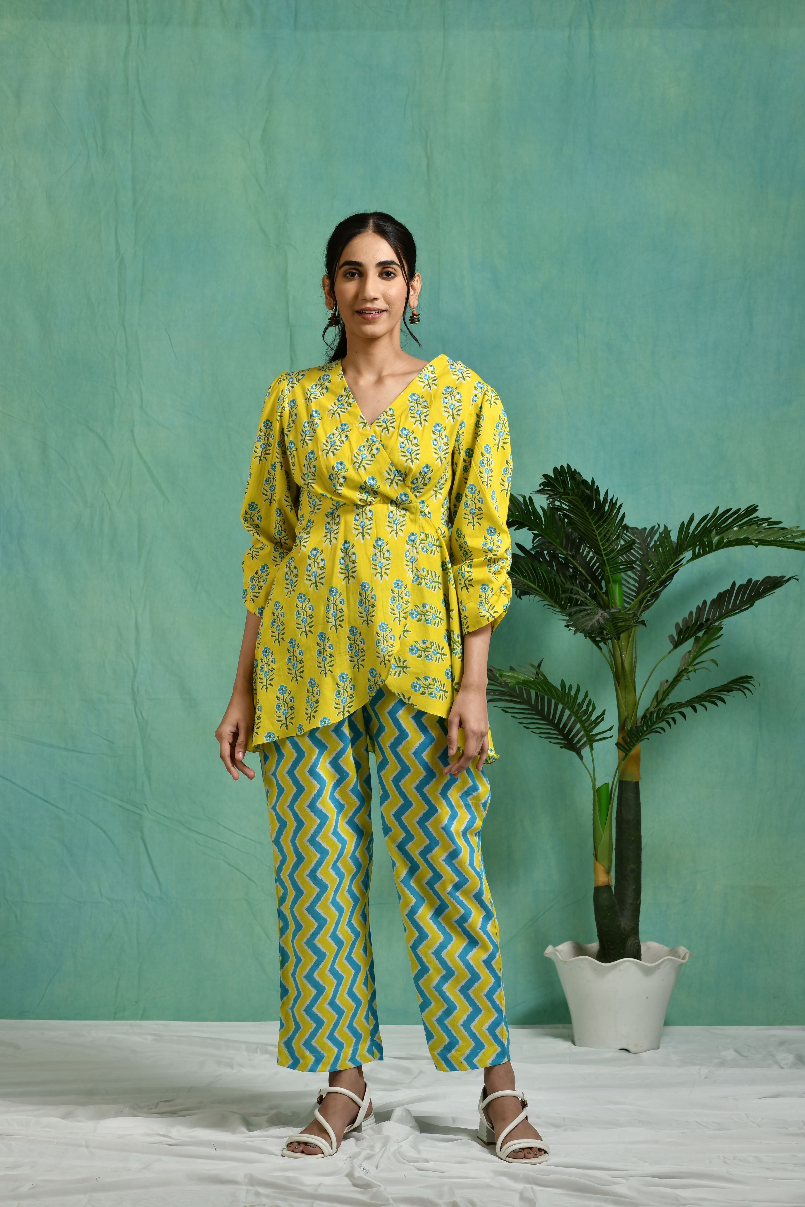 Printed cotton co-ord set