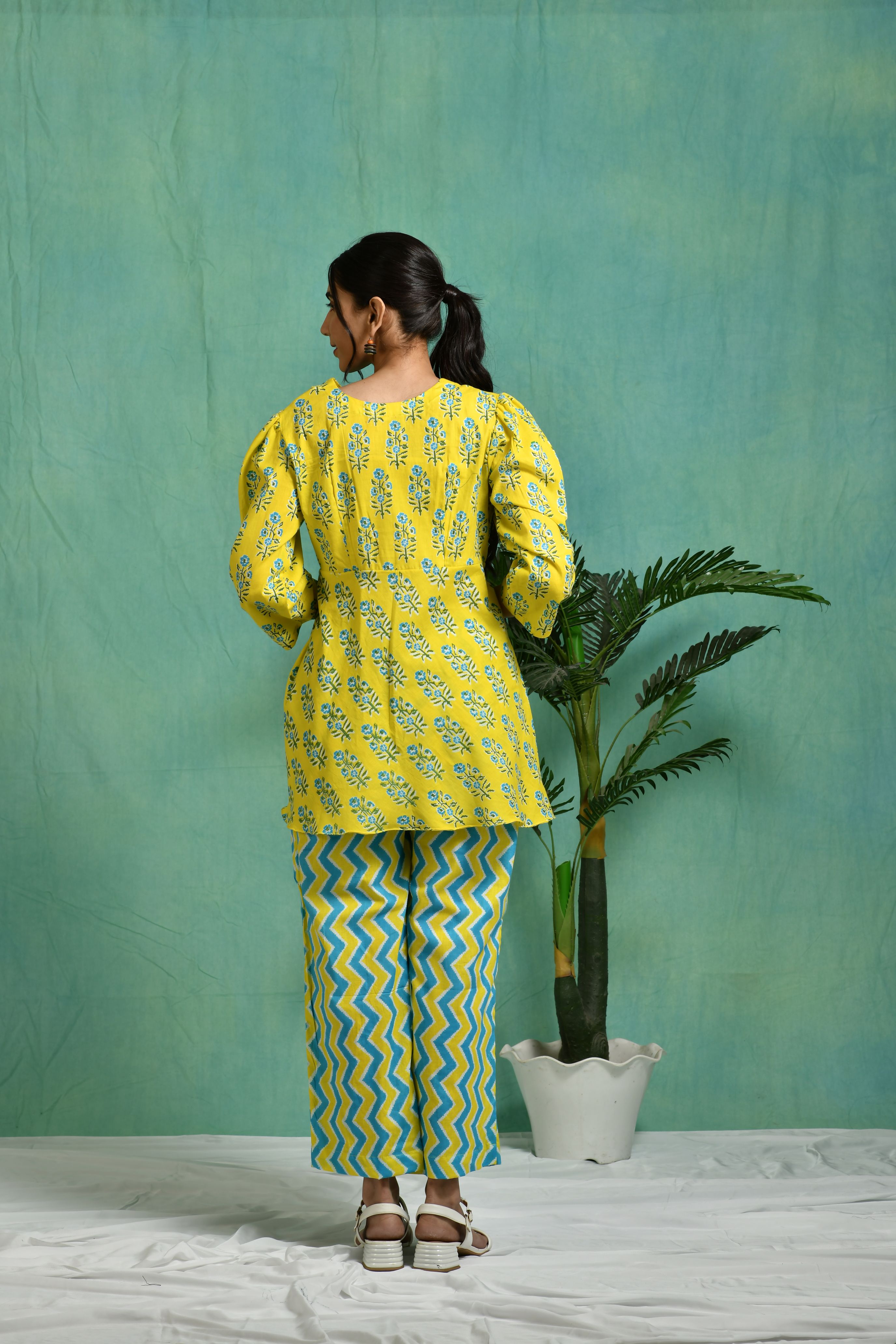 Printed cotton co-ord set