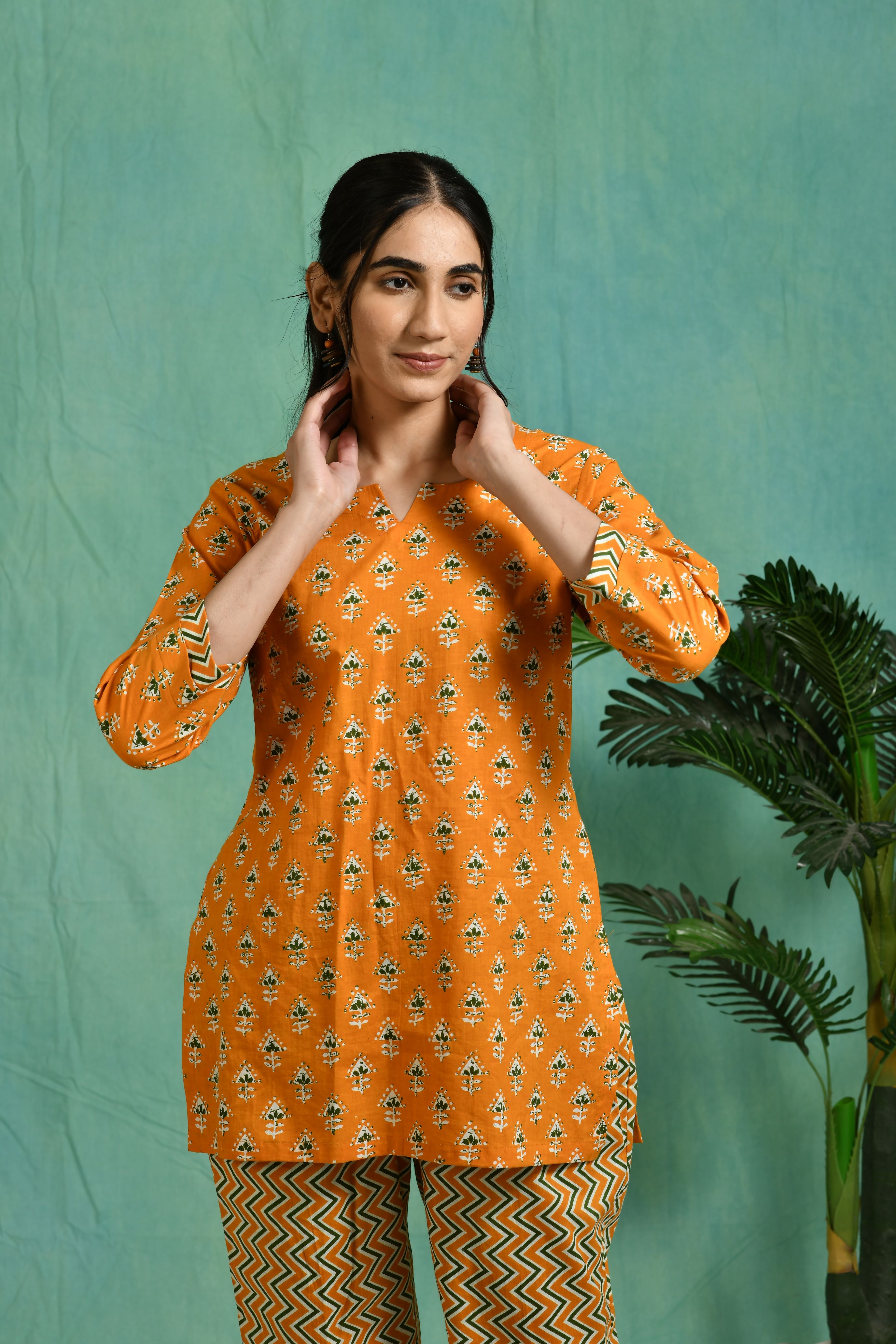 Printed cotton co-ord set