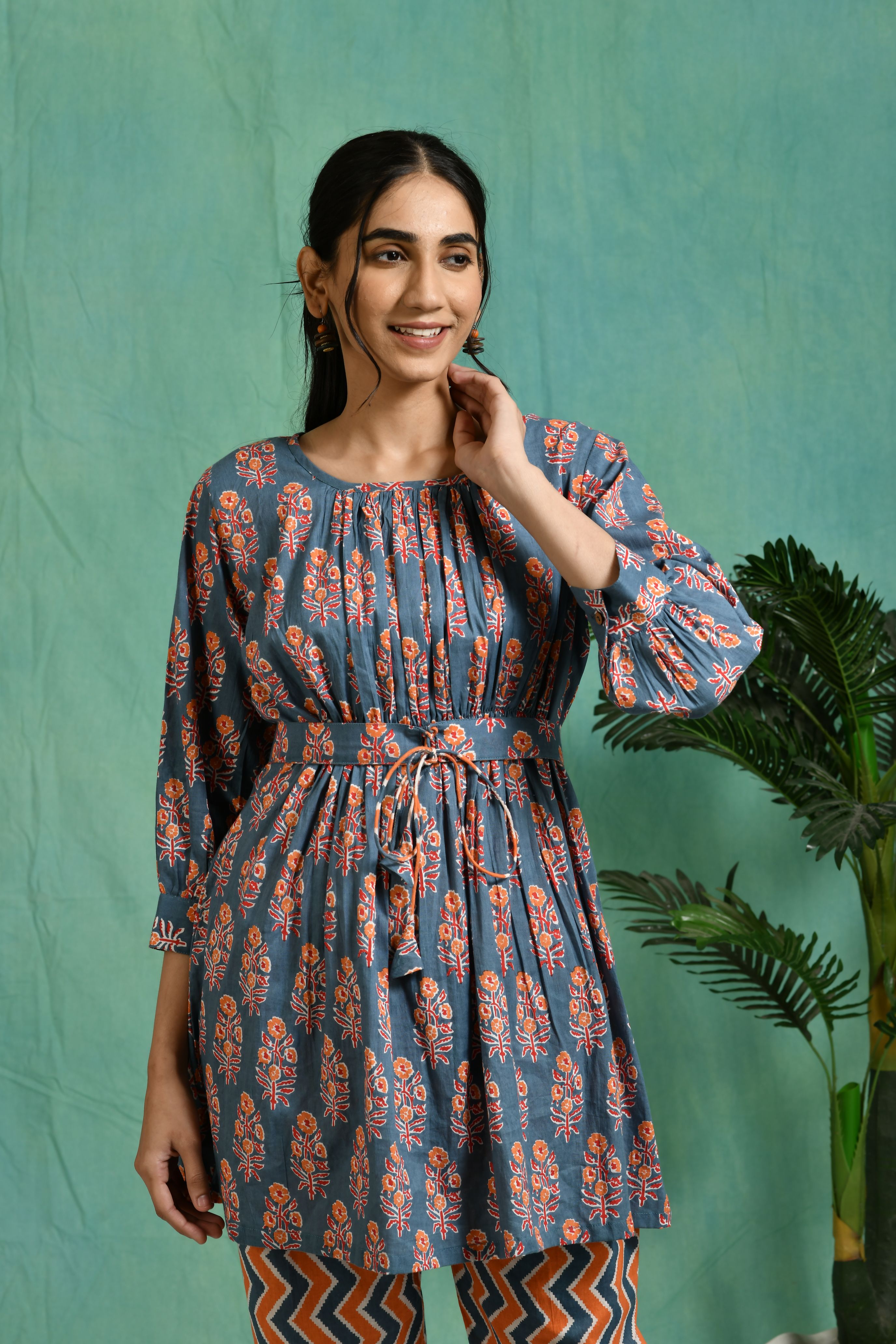 Printed cotton co-ord set