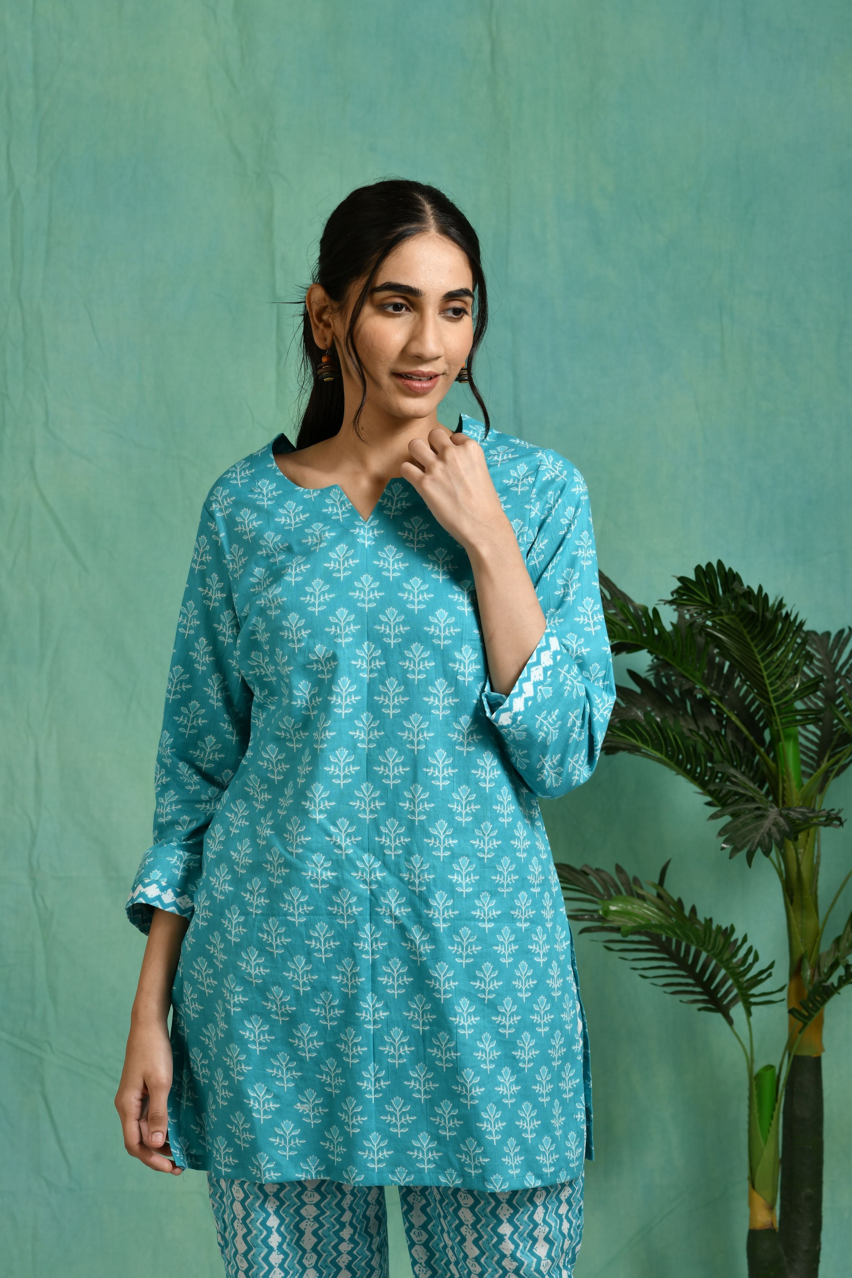 Printed cotton co-ord set