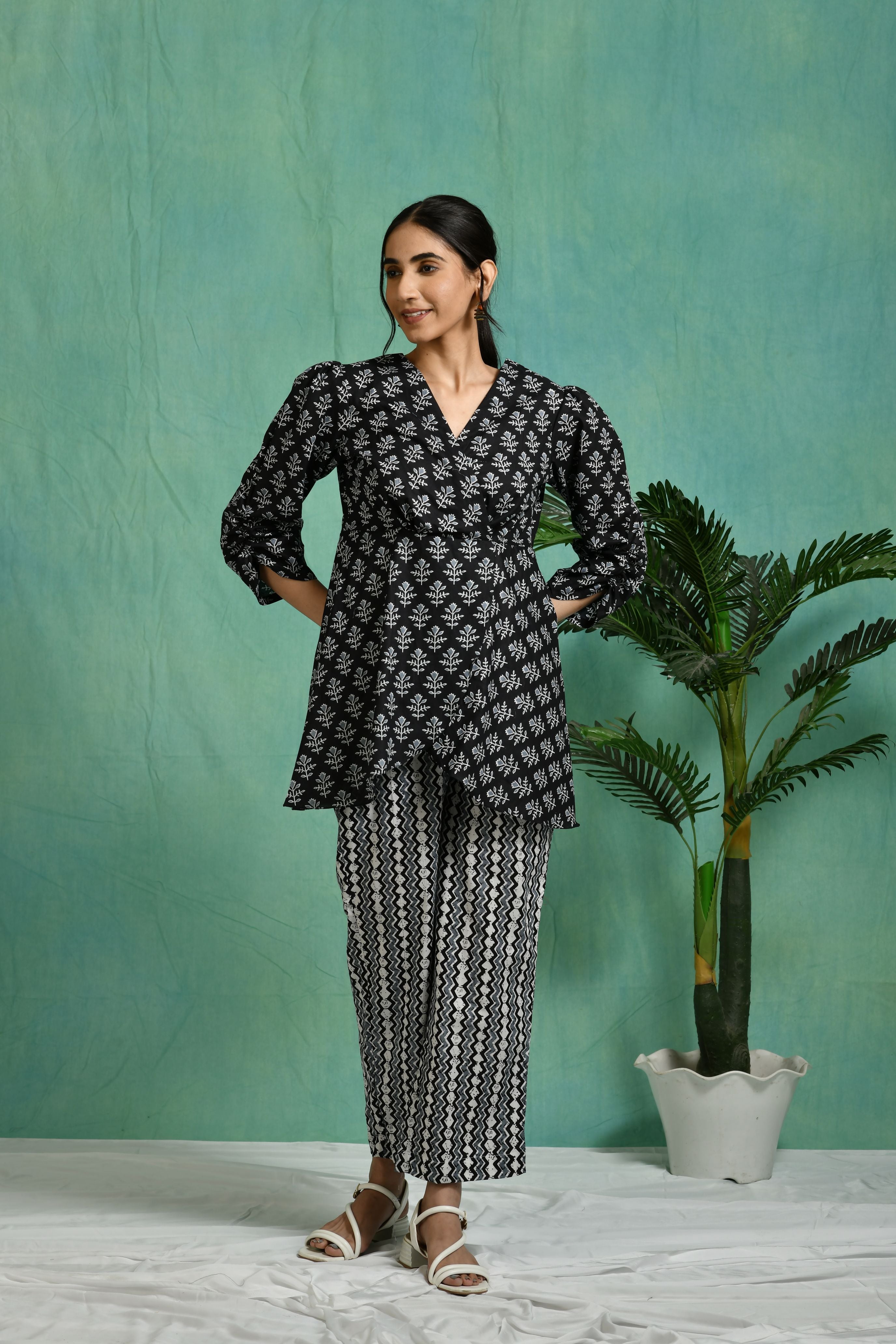 Printed cotton co-ord set