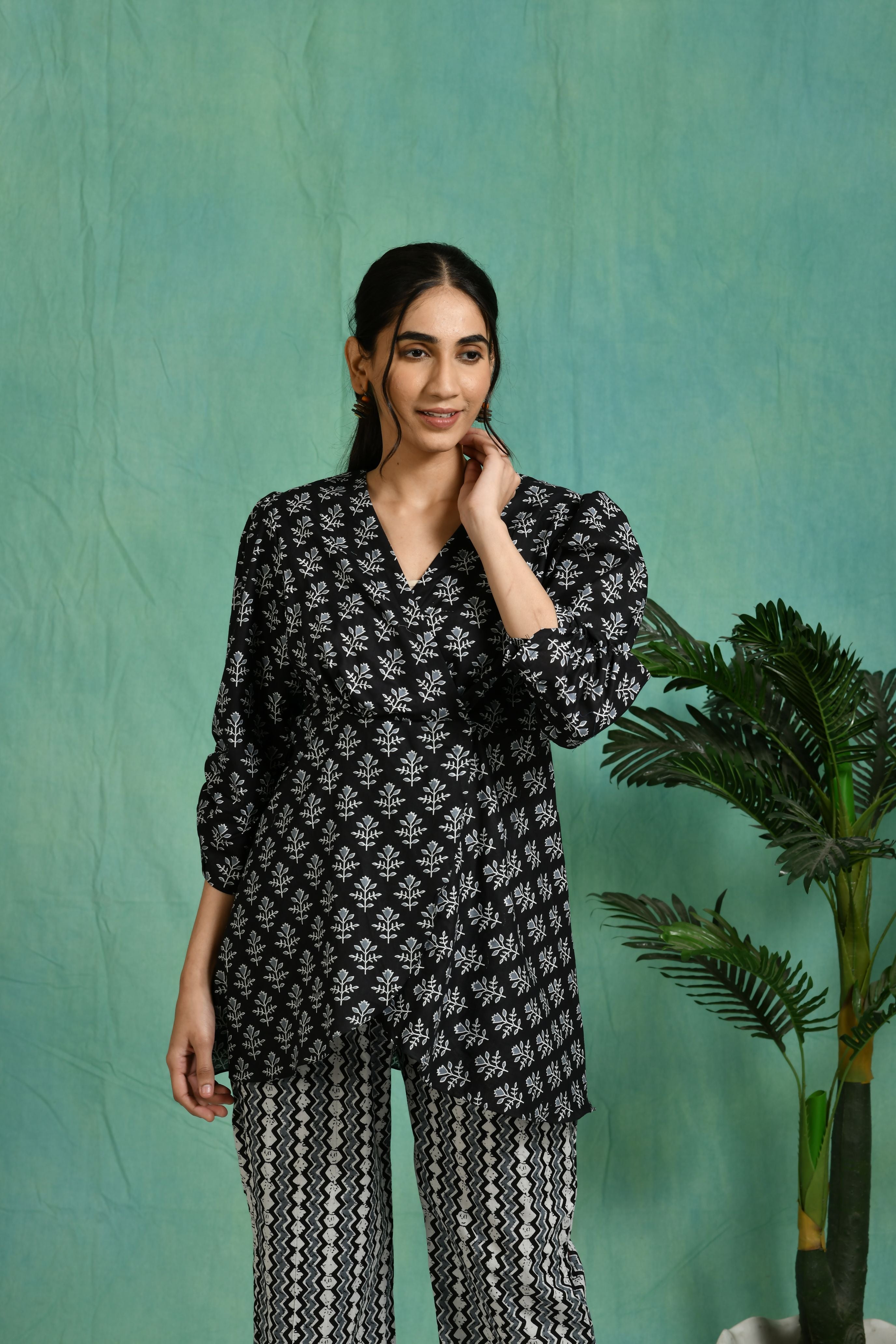 Printed cotton co-ord set