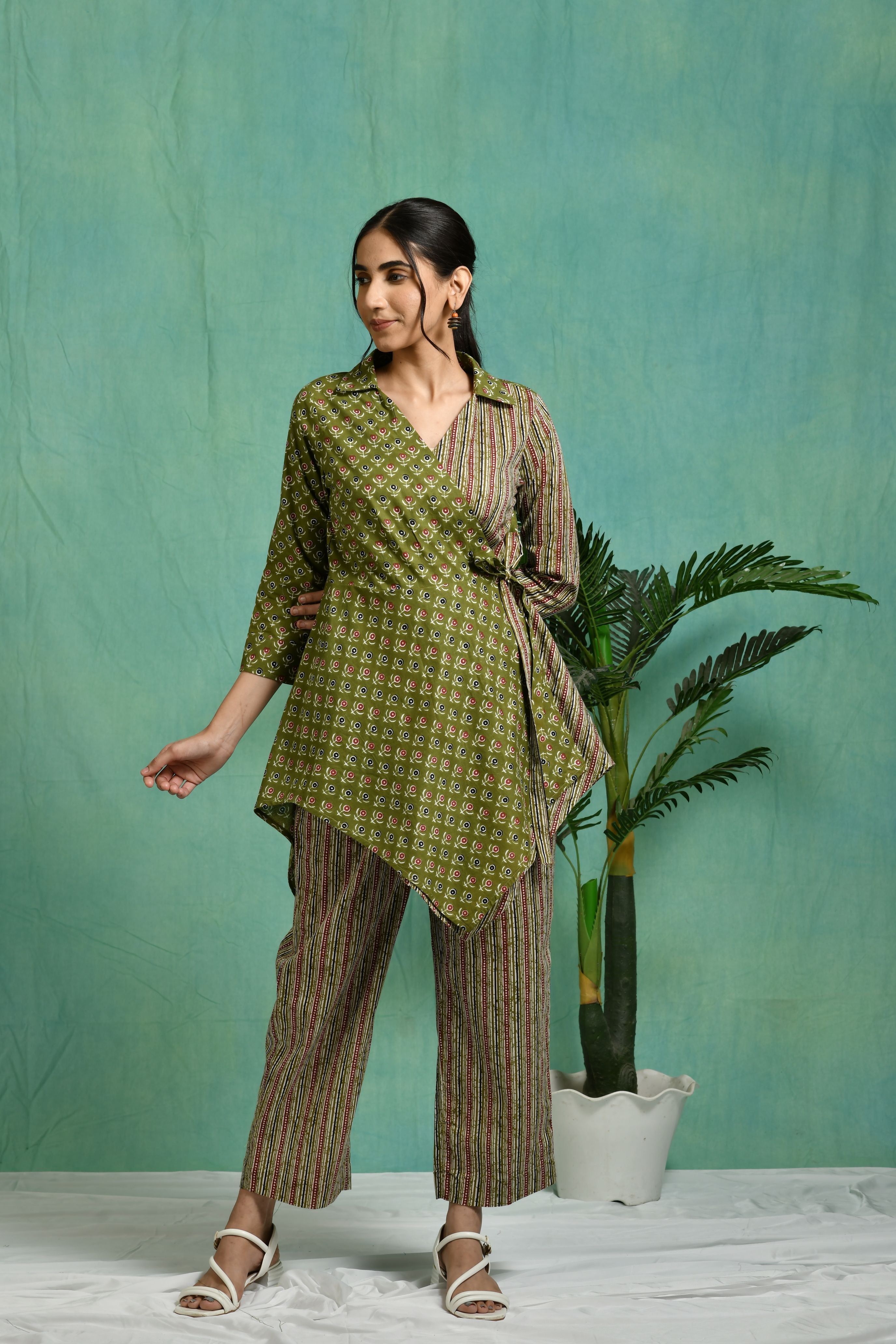 Printed cotton co-ord set