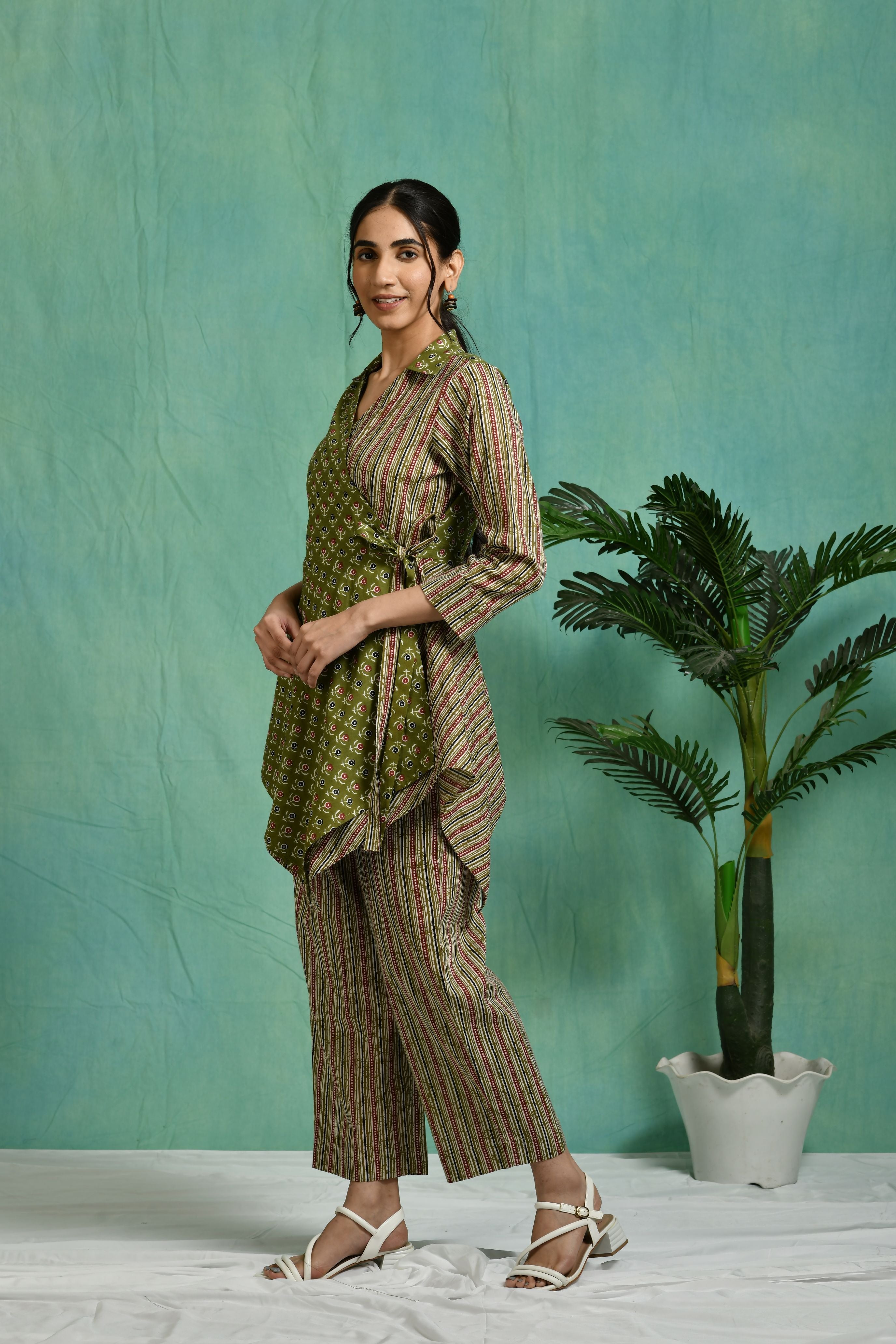 Printed cotton co-ord set