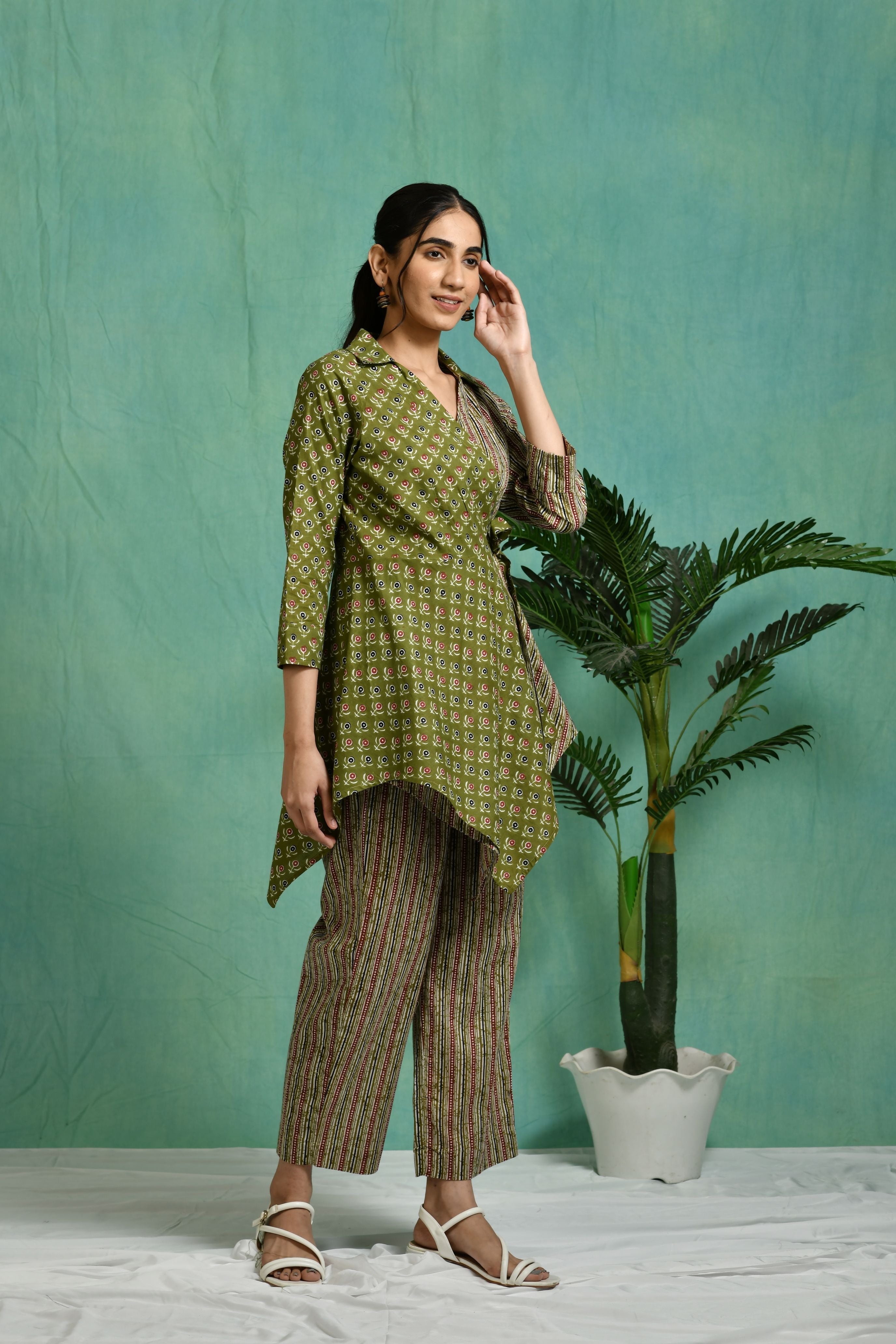 Printed cotton co-ord set