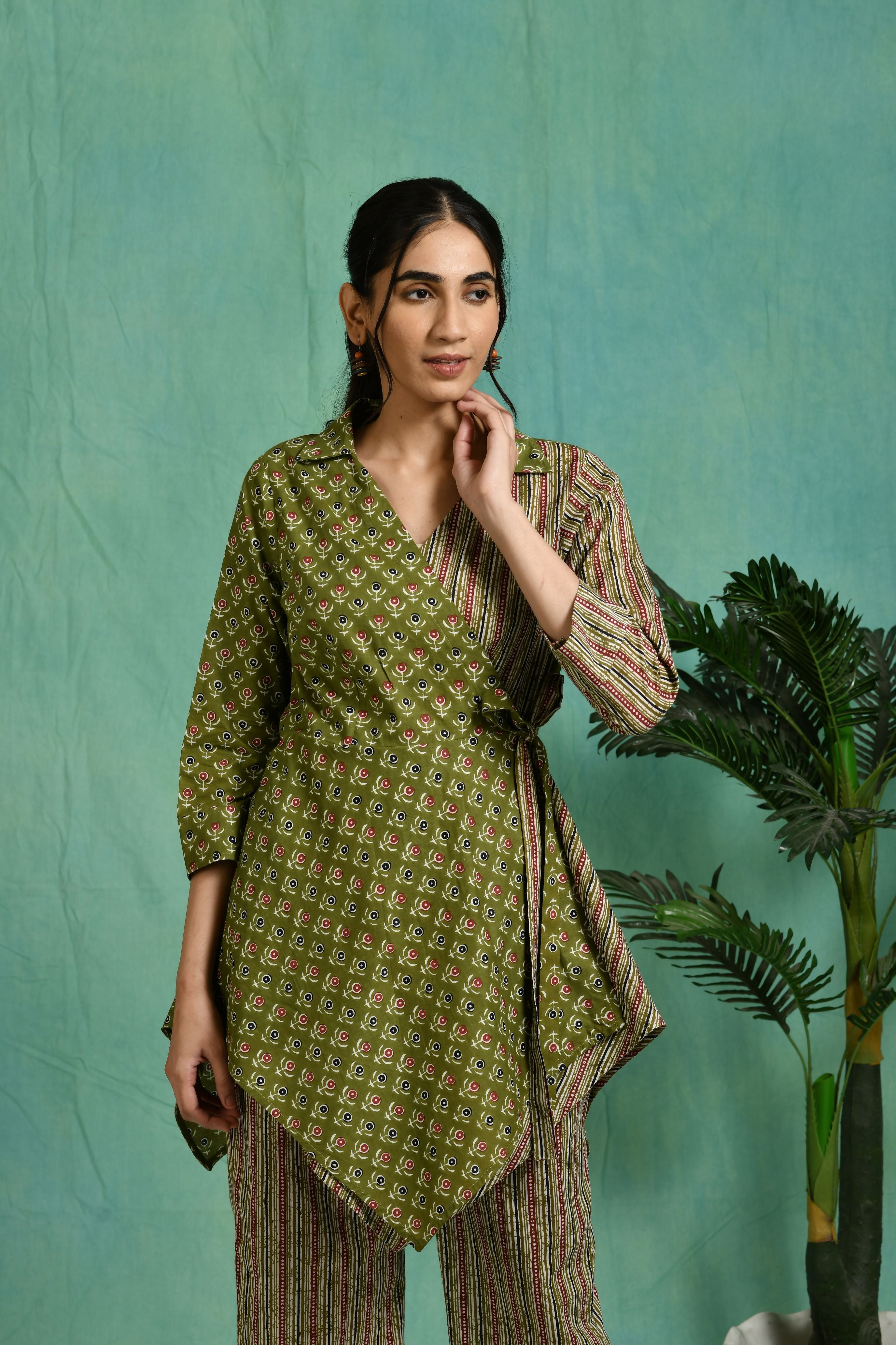 Printed cotton co-ord set