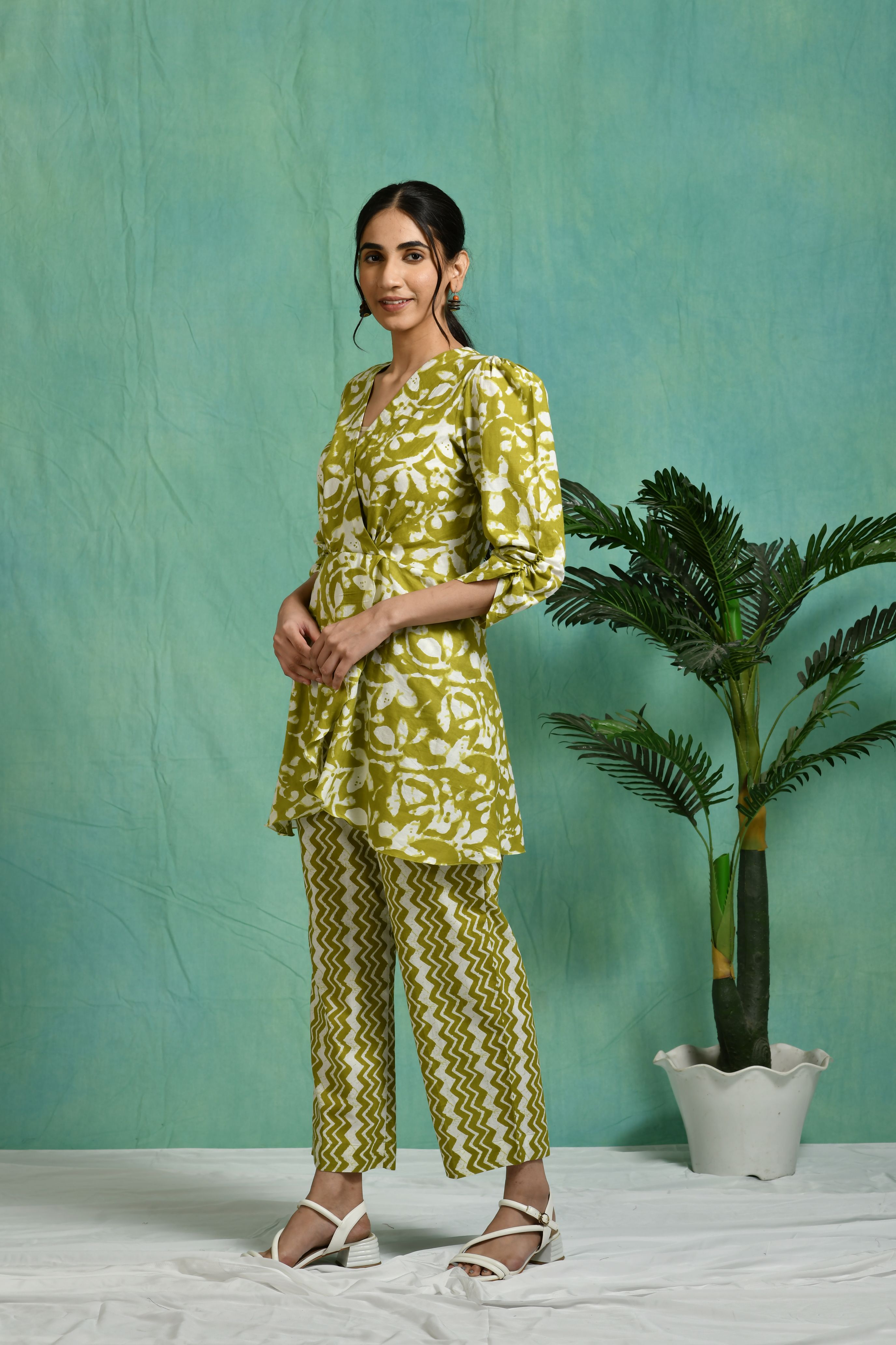 Printed cotton co-ord set