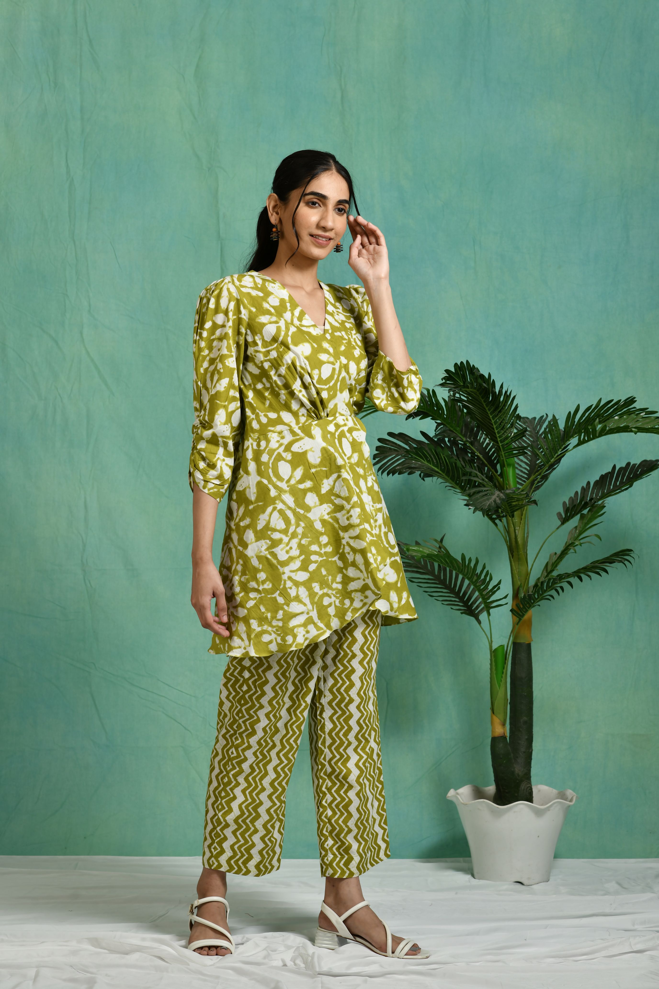 Printed cotton co-ord set