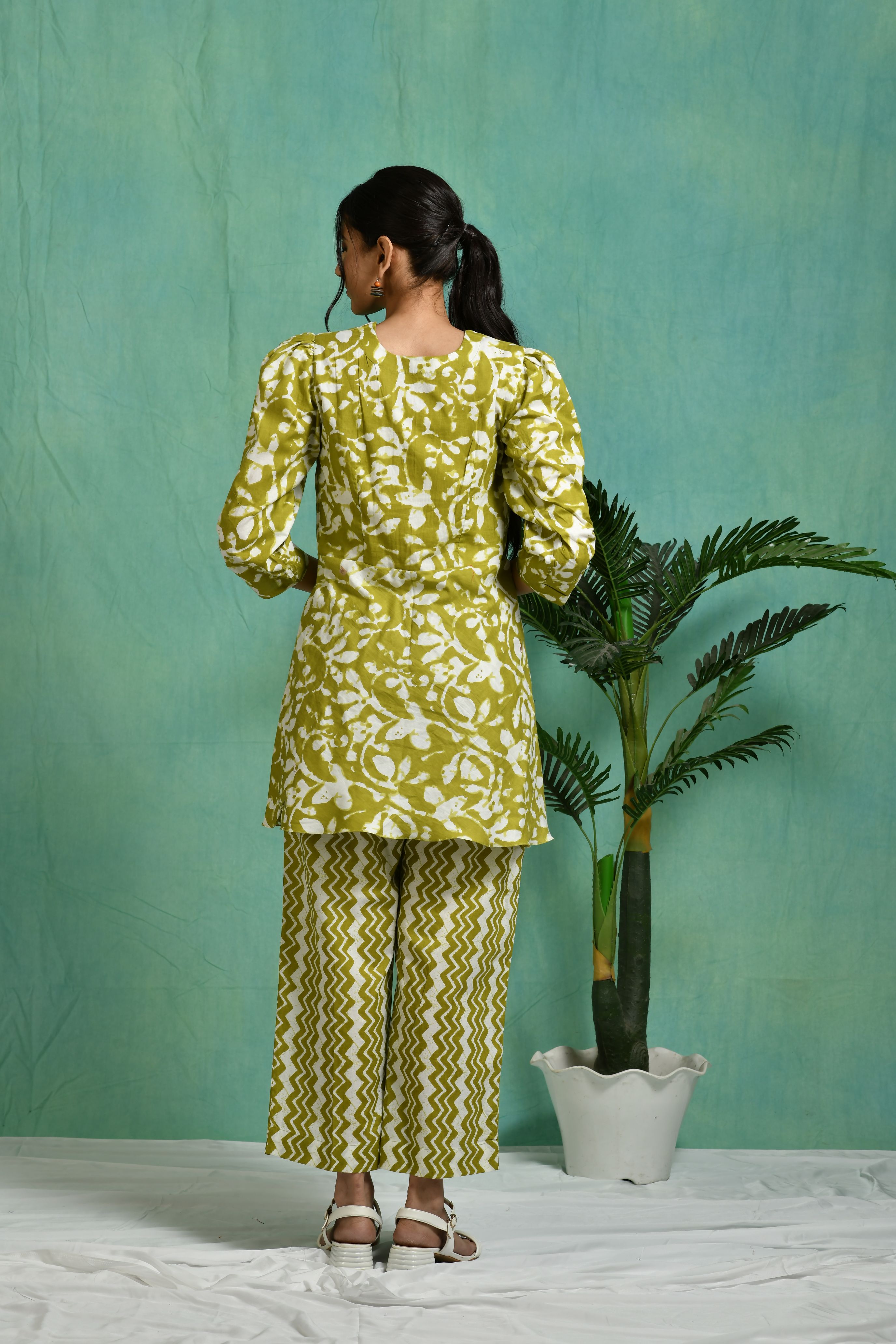 Printed cotton co-ord set