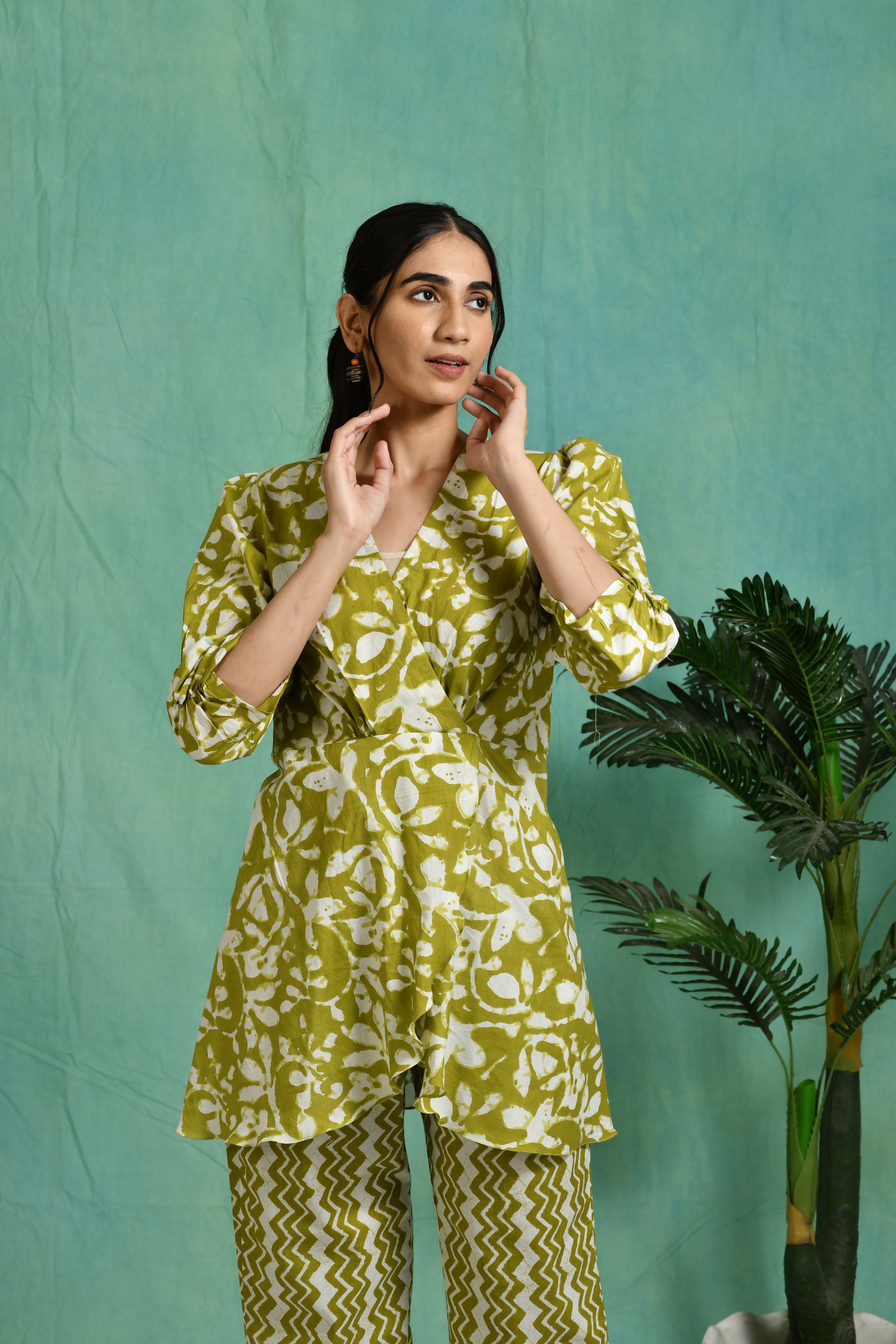 Printed cotton co-ord set