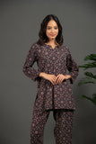 Handblock Ajrakh Print Pure Cotton Coord Sets