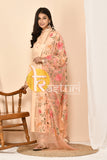 Peach long kurta with pant set