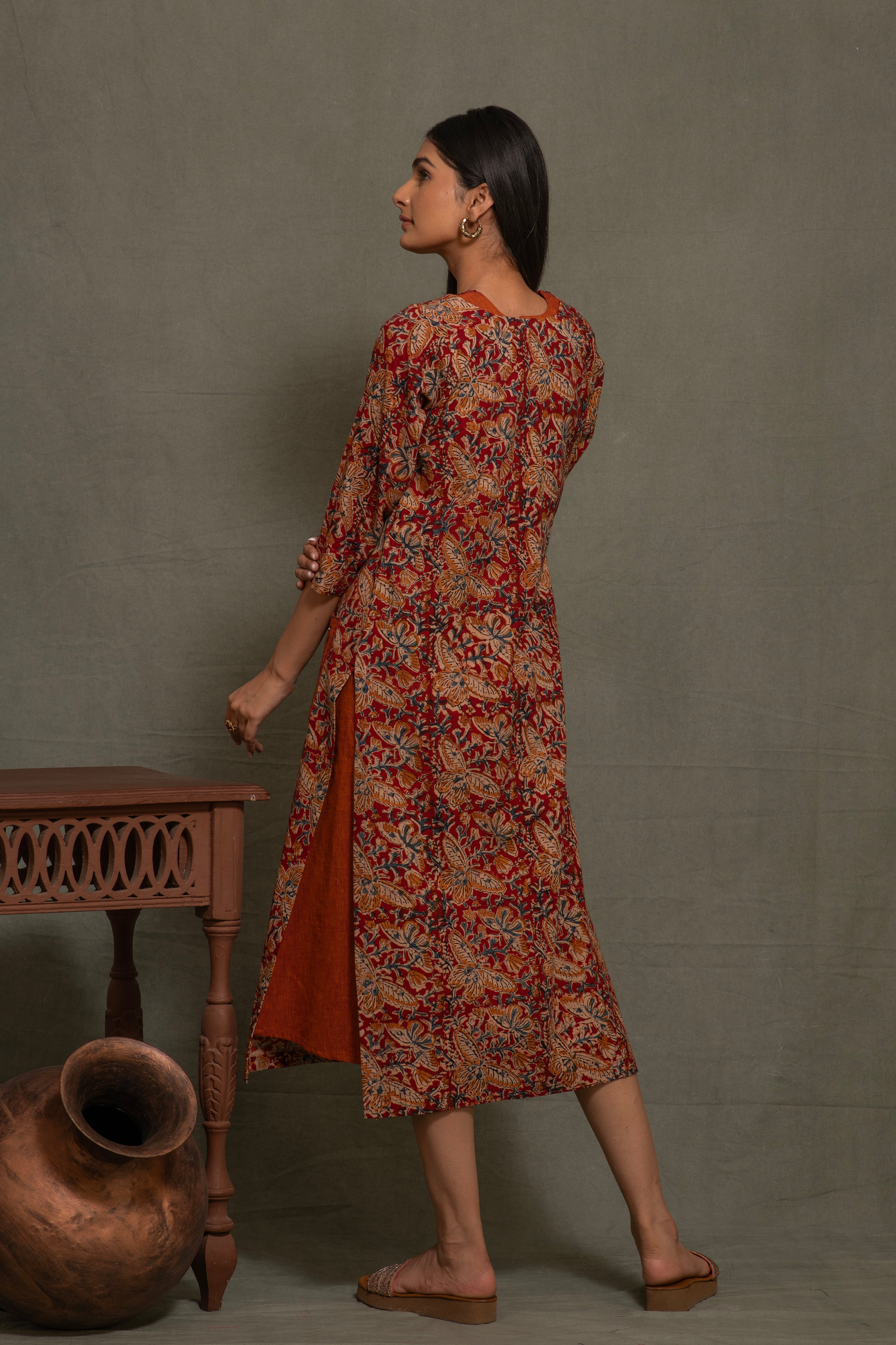 SOUTH COTTON DRESS WITH INTRICATE EMBROIDERY
