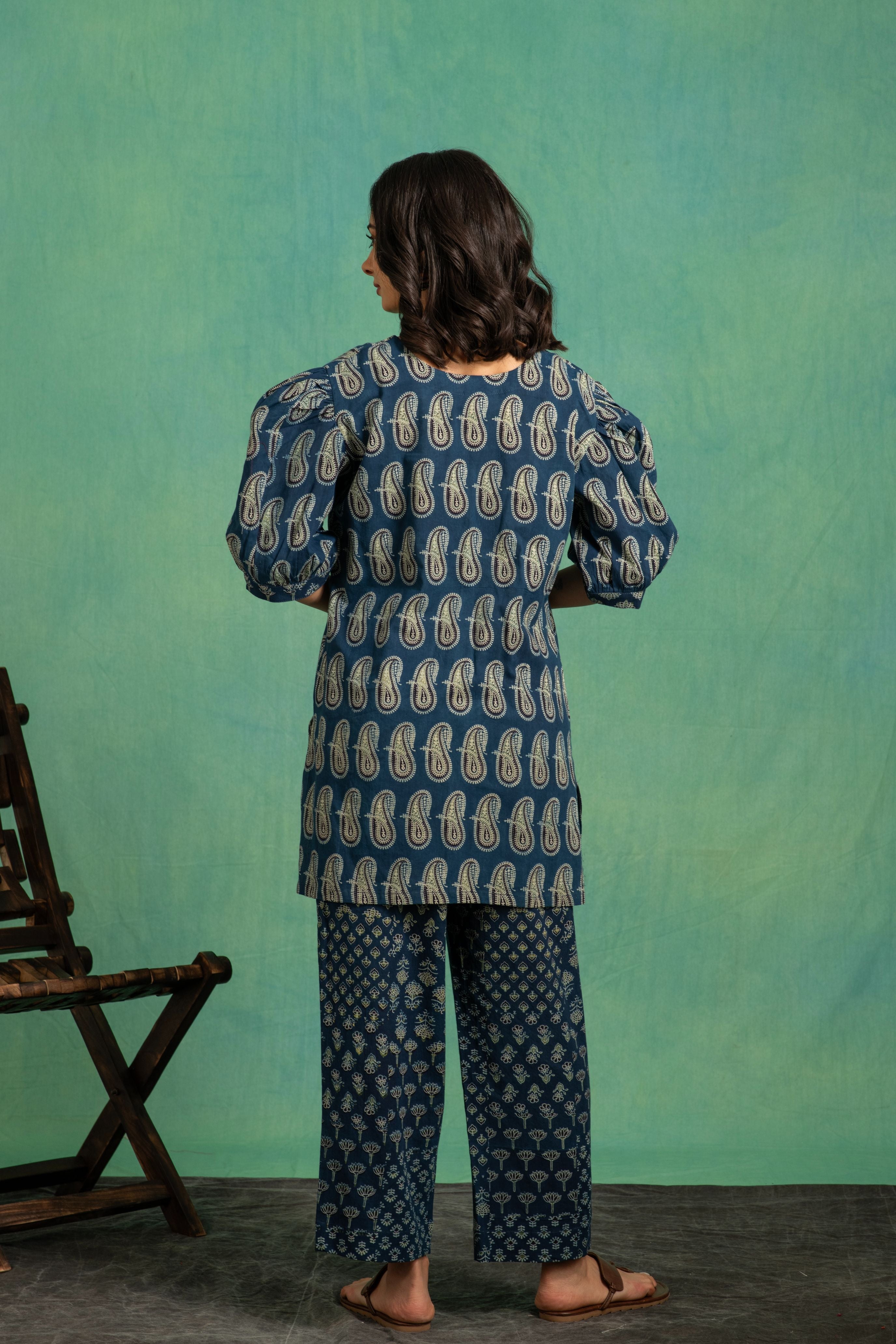 Ajrakh Handblock Pure Cotton Stylish Coord Sets