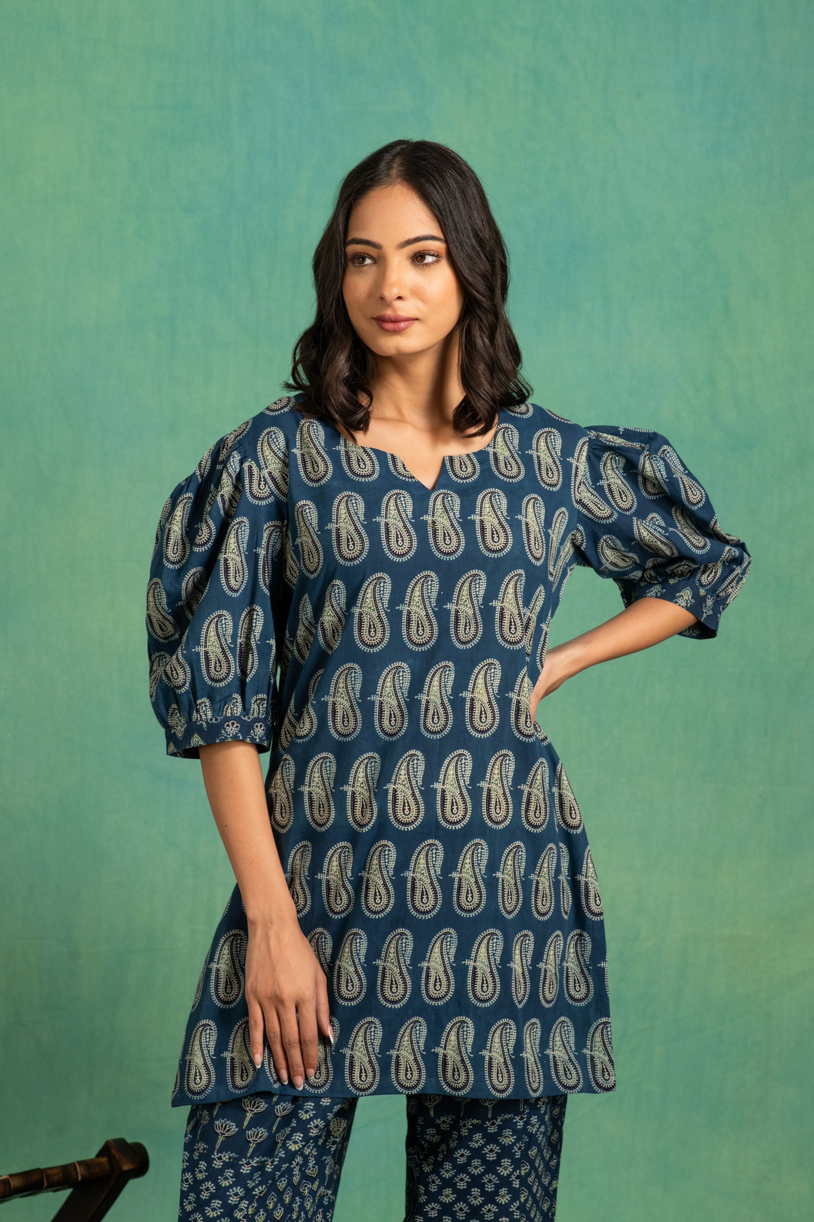 Ajrakh Handblock Pure Cotton Stylish Coord Sets