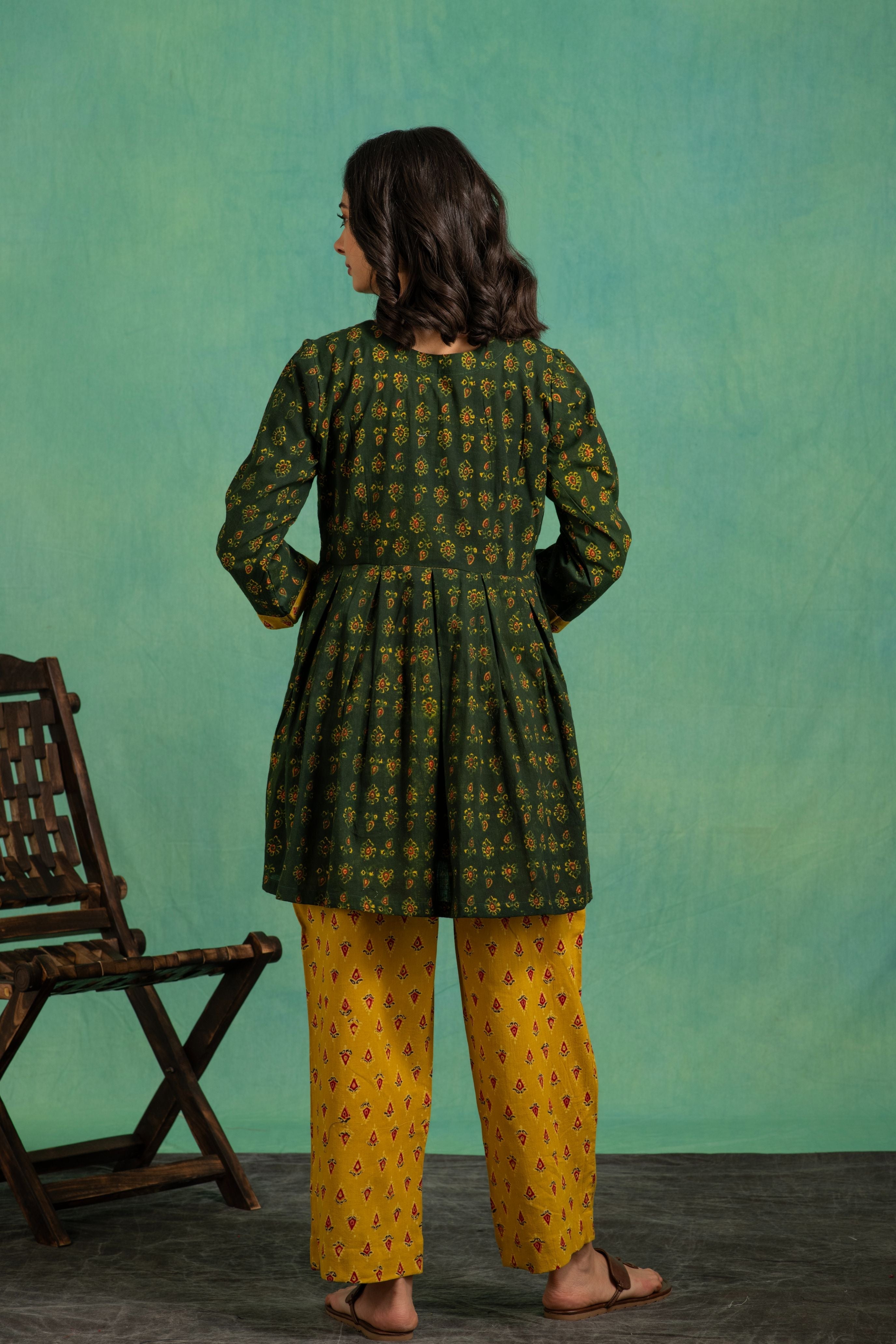 Ajrakh Handblock Pure Cotton Stylish Coord Sets