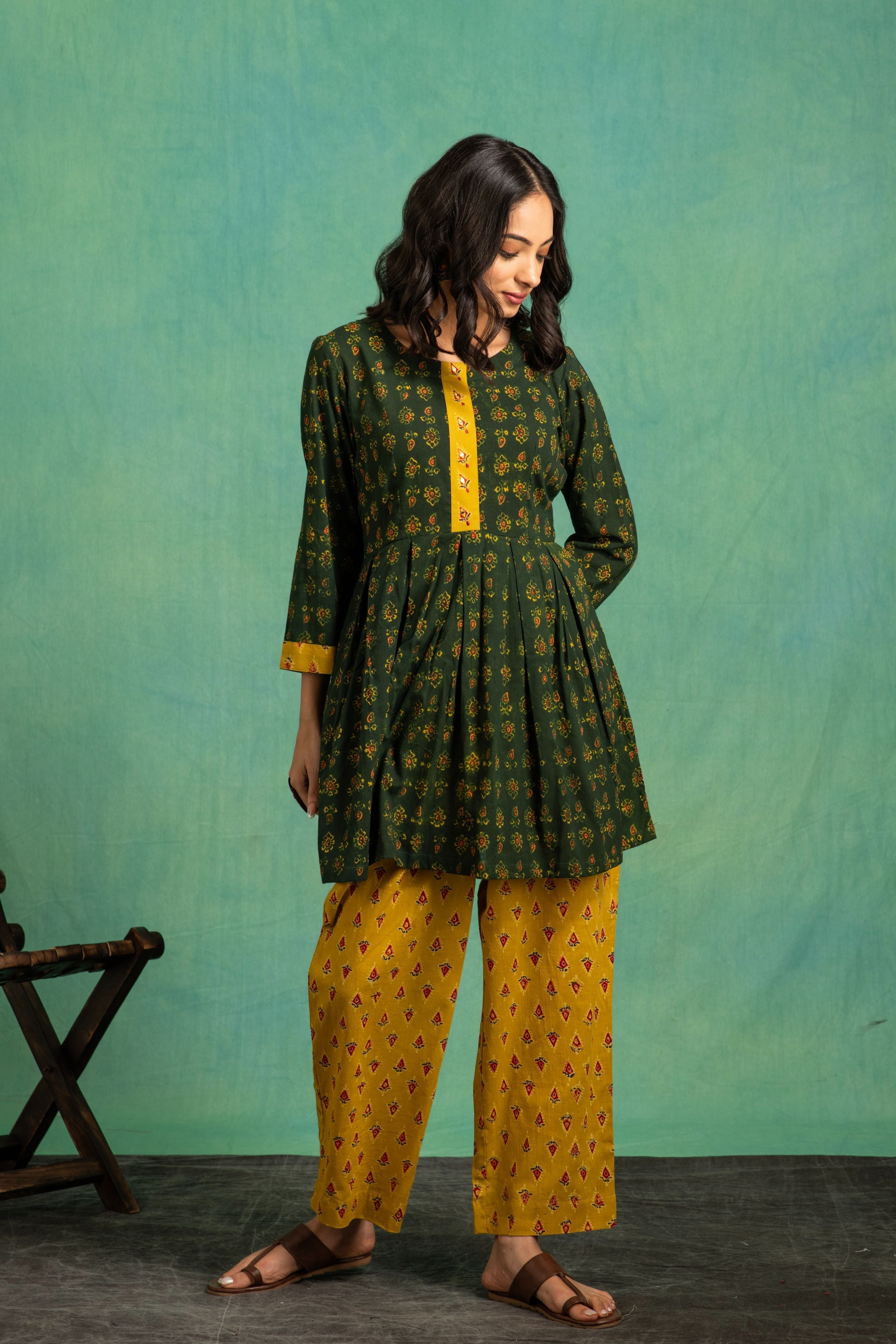 Ajrakh Handblock Pure Cotton Stylish Coord Sets