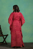 Ajrakh Handblock Pure Cotton one Piece Kaftan Dress