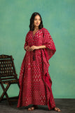 Ajrakh Handblock Pure Cotton one Piece Kaftan Dress