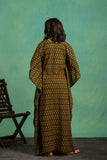 Ajrakh Handblock Pure Cotton one Piece Kaftan Dress
