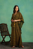 Ajrakh Handblock Pure Cotton one Piece Kaftan Dress