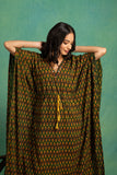 Ajrakh Handblock Pure Cotton one Piece Kaftan Dress