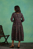 Ajrakh Handblock Ppure Cotton One Piece Dress