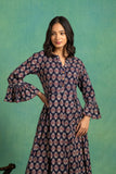 Ajrakh Handblock Pure Cotton One Piece Dress