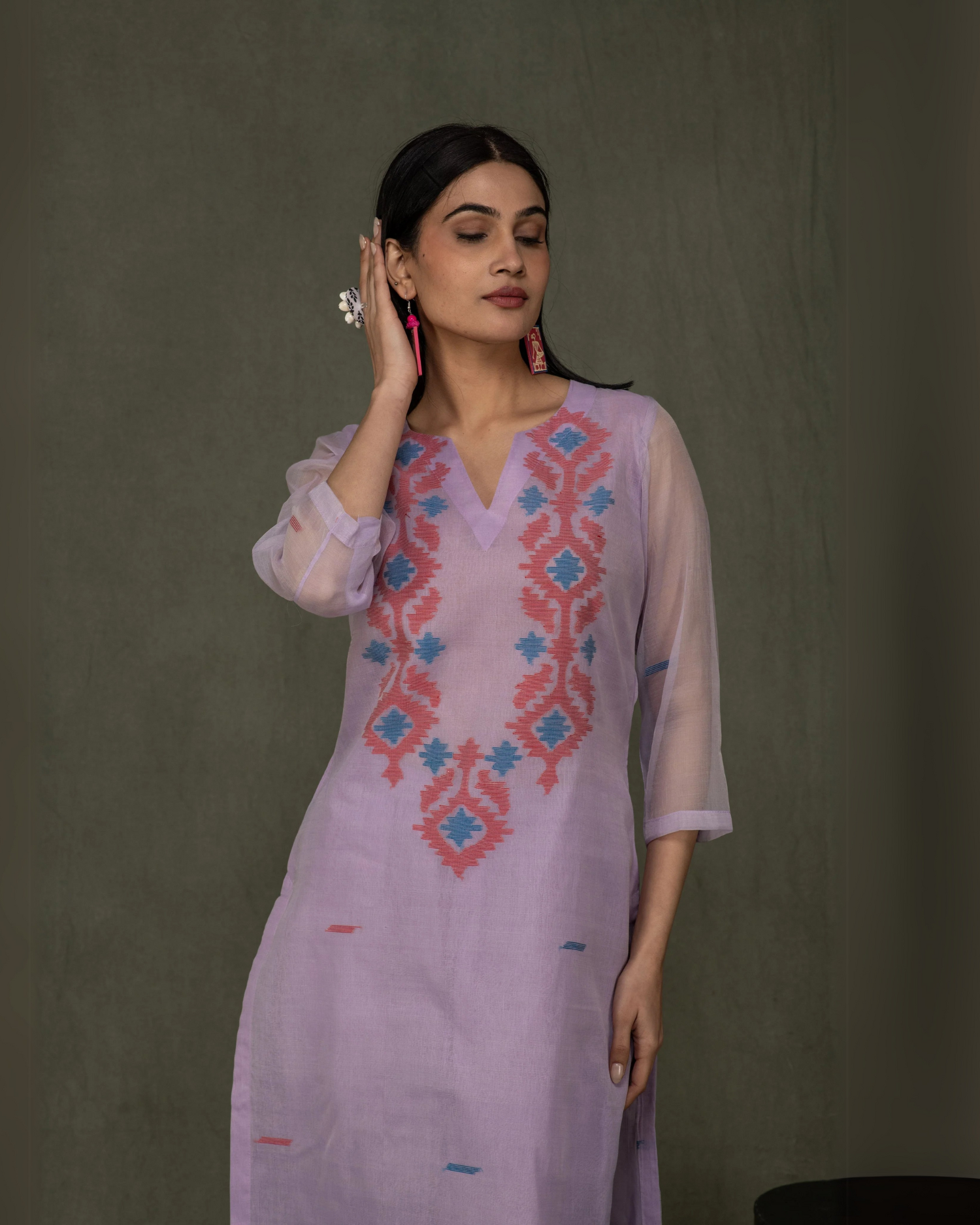 Fine Jamdani Pristine Dupatta Suits AM 23