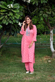 Premium quality pure cotton kurta set with matching bottom
