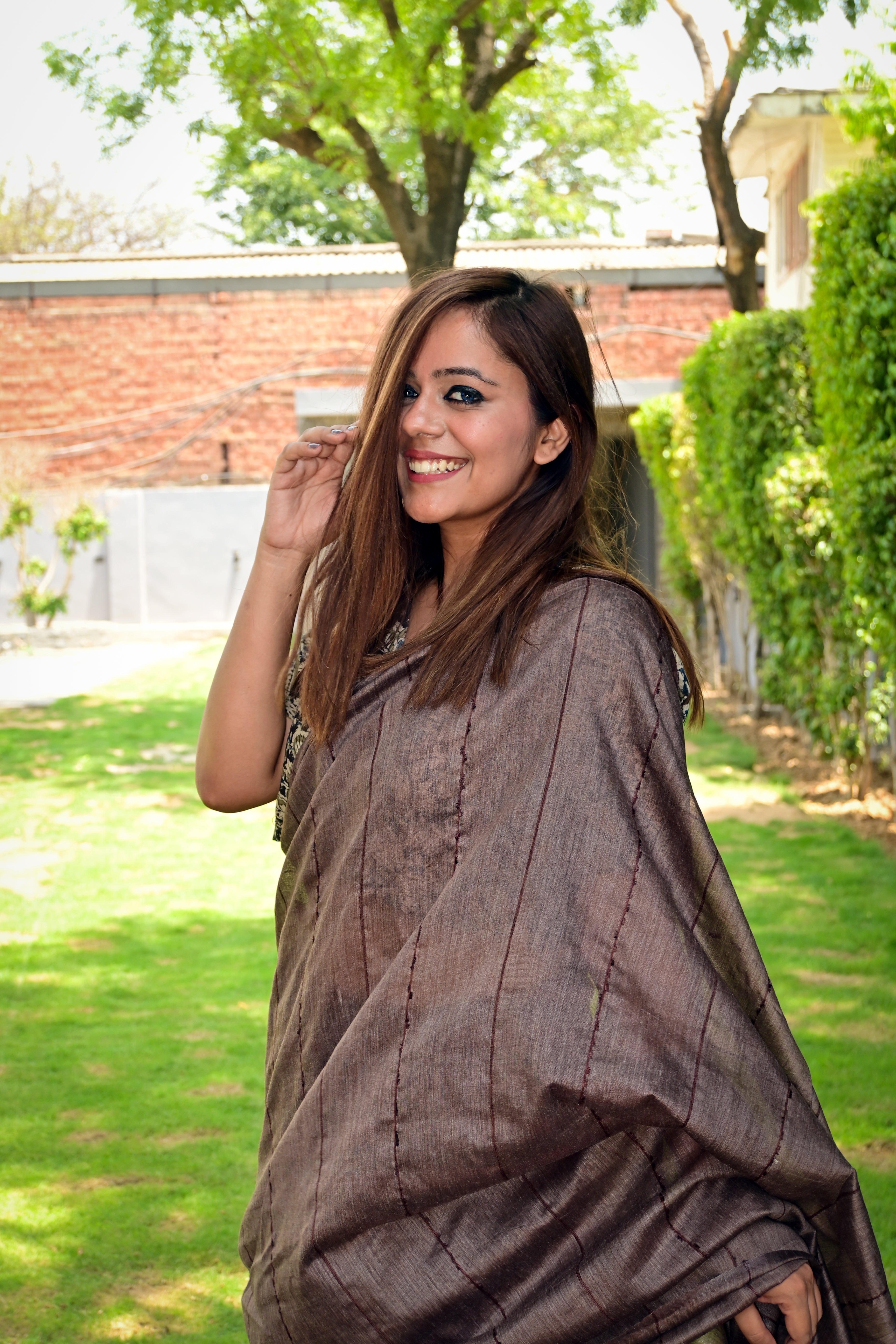 Handloom Saree with running blouse