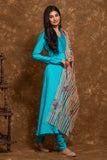 Flared anarkali  kurta set with dupatta