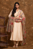 Flared anarkali  kurta set with dupatta