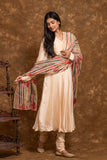 Flared anarkali  kurta set with dupatta