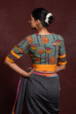 VERSATILE COTTON BLOUSE WITH MIX OF PRINTS AND PATTERNS