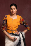 VERSATILE COTTON BLOUSE WITH MIX OF PRINTS AND PATTERNS