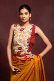 VERSATILE COTTON BLOUSE WITH MIX OF PRINTS AND PATTERNS