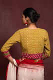 VERSATILE COTTON BLOUSE WITH MIX OF PRINTS AND PATTERNS