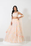 WHIMSICAL FUSION LEHENGA SET WITH OPULENT EMBELLISHMENT