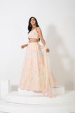 WHIMSICAL FUSION LEHENGA SET WITH OPULENT EMBELLISHMENT