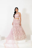 EXQUISITE EMBROIDERY LEHENGA SET WITH STYLISH NECKLINE AND INTRICATE DUPATTA