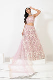 EXQUISITE EMBROIDERY LEHENGA SET WITH STYLISH NECKLINE AND INTRICATE DUPATTA