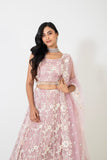 EXQUISITE EMBROIDERY LEHENGA SET WITH STYLISH NECKLINE AND INTRICATE DUPATTA