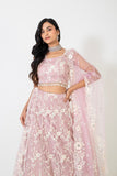 EXQUISITE EMBROIDERY LEHENGA SET WITH STYLISH NECKLINE AND INTRICATE DUPATTA