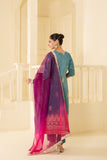 Heavy gotta patti embroidered suit set with luxurious ombre dupatta