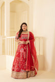 HERITAGE HUE LEHENGA SET WITH CRAFTED EMBROIDERY