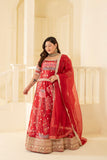 HERITAGE HUE LEHENGA SET WITH CRAFTED EMBROIDERY